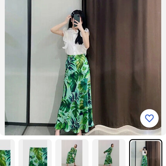 Zara high-waist flowing midi skirt - Picture 2 of 6